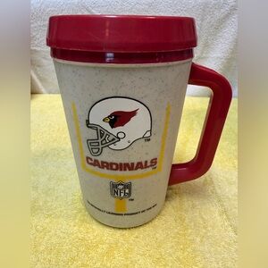 Vintage NFL Cardinals Aladdin Travel Mug - Red and White